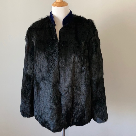The King Kouture Jackets & Blazers - Vintage Rabbit Fur and Velvet Reversible Jacket 6